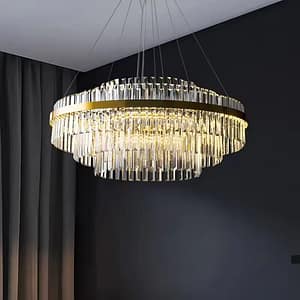 Transparent simple crystal chandelier