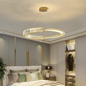 Gold Circle Modern Luxury Chandelier