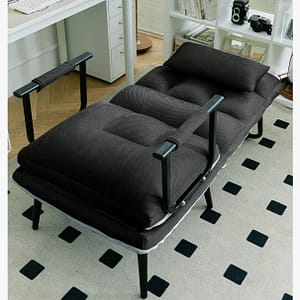 Nordic Tufted Furniture Fabric Comfortable Rocking Leisure Chair