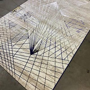 Geometric Grid Rug