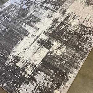 Textured Abstract Rug in Neutral Tones