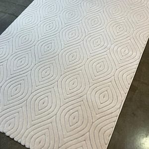 Cream Scallop Shell Rug