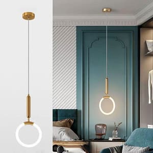 Fashion gold round bedroom bedside chandelier