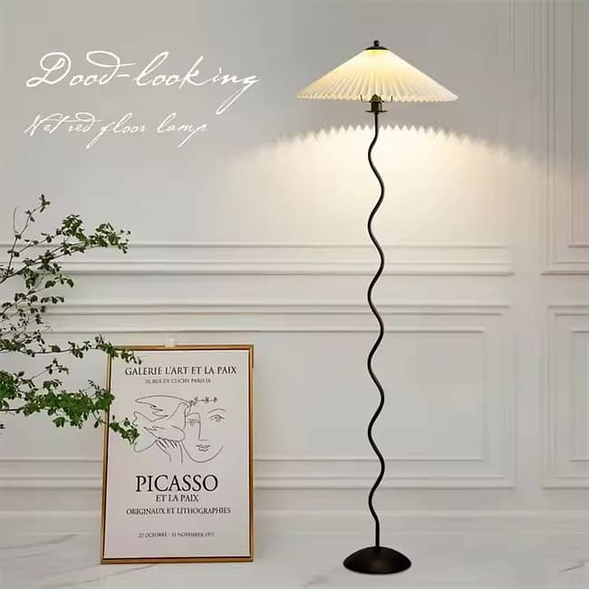 Contemporary Retro Modern Led Corner Floor Lamp
