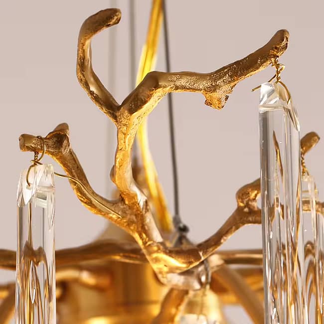 Glass Drop Branch Chandelier - Image 5