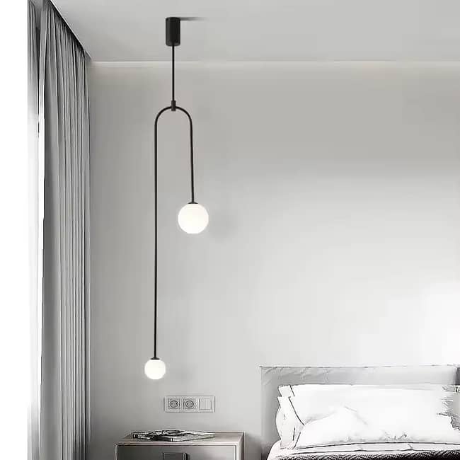 Nordic Brass Glass Ball Pendant Lamp