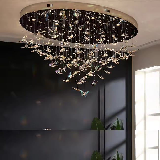 JYLIGHTING Modern Crystal round Pendant Light LED Chandelier