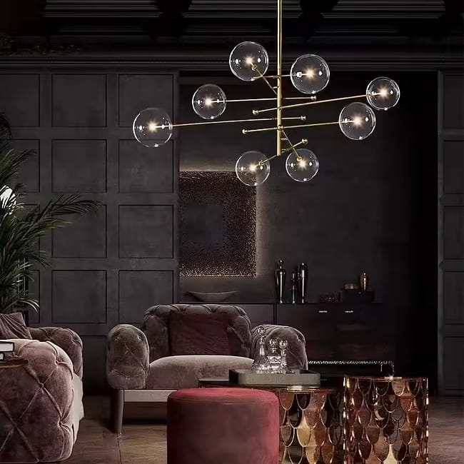 Nordic glass bubble ball chandelier - Image 4