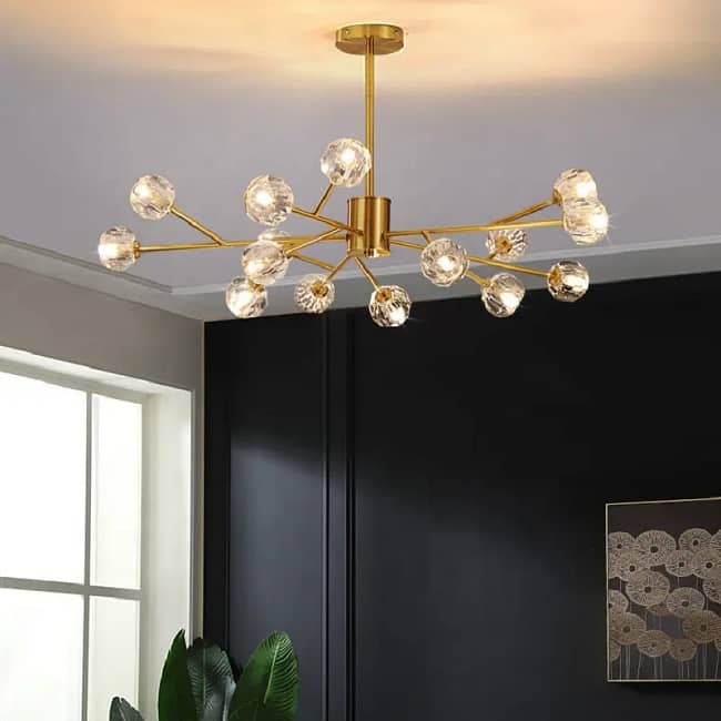 Crystal Sputnik Chandeliers - Image 4