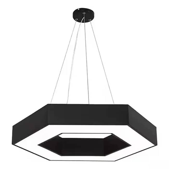 Hollow hexagonal LED lamp