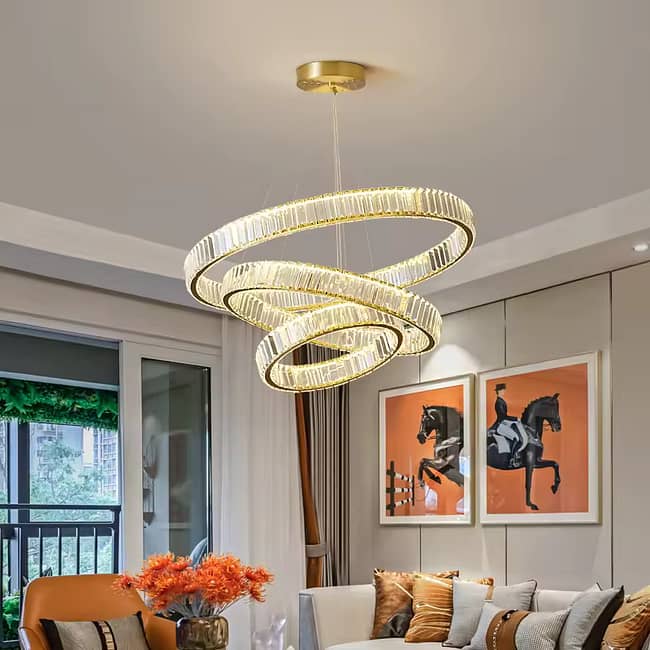 Circle Crystal Chandelier - Image 3