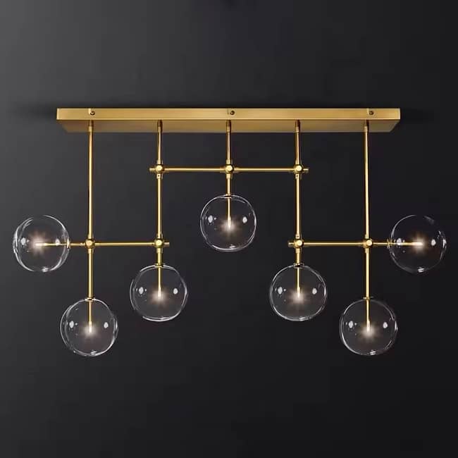Nordic glass bubble ball chandelier - Image 3