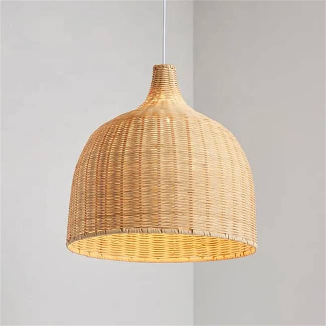 Rattan Basket Chandelier - Image 3