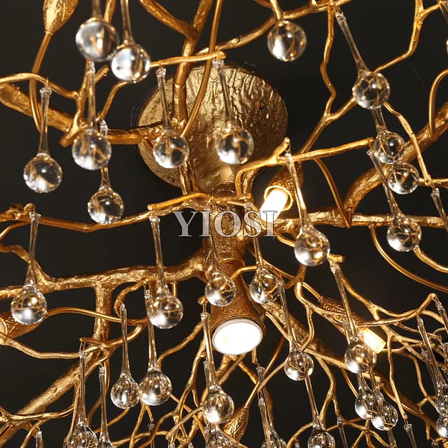 Glass Chandelier Small Water Drop Branch - Image 3