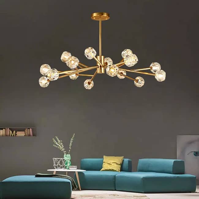 Crystal Sputnik Chandeliers - Image 3