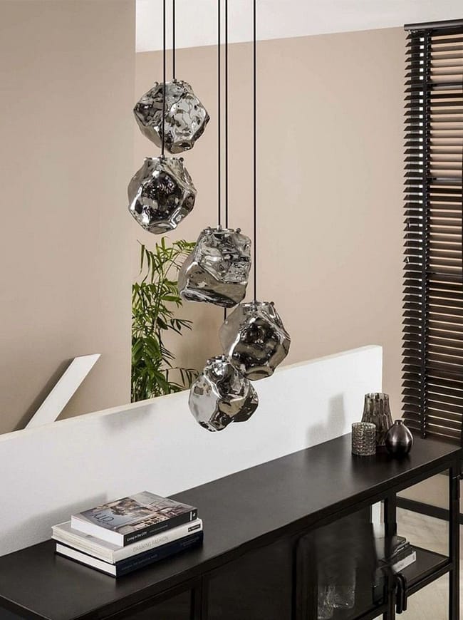 Creative Irregular Glass Ball Chandelier Lamp - Image 2